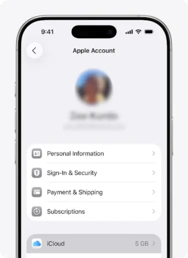 iPhone iCloud backup settings screen on how to back up iPhone